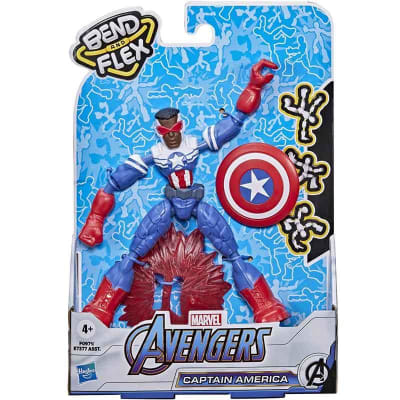 AVENGERS FIGURA DOBLAR Y FLEXIONAR – FALCON CAPITAN AMERICA