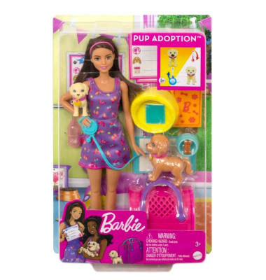 Barbie - Set de juego adopta un perrito