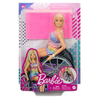 Barbie - Muñeca fashionista silla de ruedas1