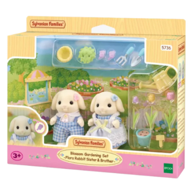 Sylvanian Families - Hermanos conejos flora1