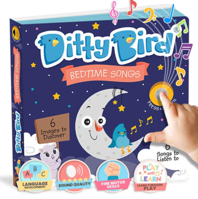 Ditty Bird - Libro Interactivo Musical Bedtime Songs en Inglés