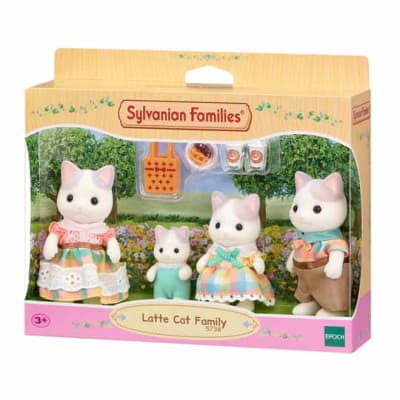 Sylvanian Families - Familia Gato latte