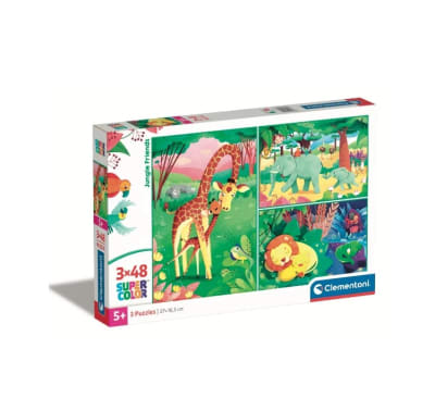 Clementoni - Puzzle Amigos de la jungla