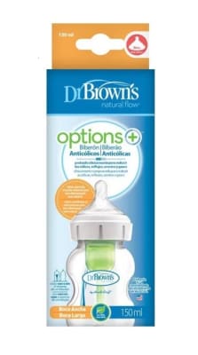Dr Brown's - Mamadera de vidrio boca ancha 150ml