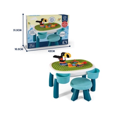 Evergroup - Mesita con bloques 35 piezas