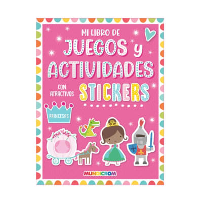 Mundicrom - Mi libro de juegos y actividades con stickers - Princesas