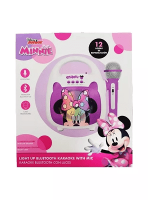 PARLANTE KARAOKE CON MICROFONO MINNIE