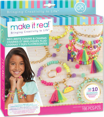 Cadenas, pulseras y dijes flourecentes