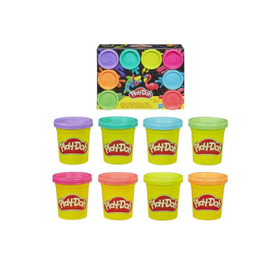 Play-Doh - Pack 8 arcoíris y neón1