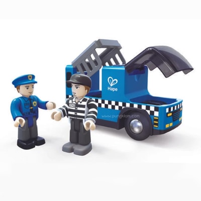 COCHE DE POLICIA CON SIRENA