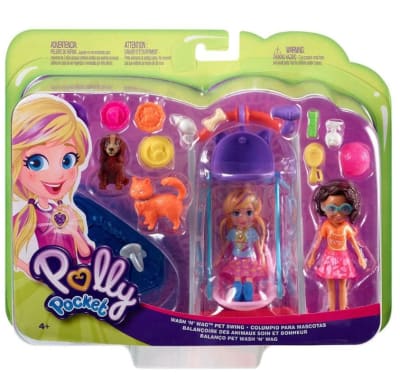 Polly Pocket - Columpio para Mascotas Wash 