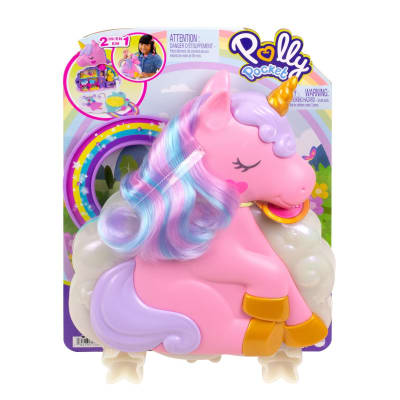 Polly Pocket - Set Unicornio con Salón Arcoíris