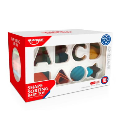 Huanger - Rectángulo de encaje sensorial ABC montessori1