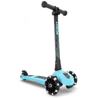 Scoot and Ride - Scooter Highwaykick 3 Led celeste1