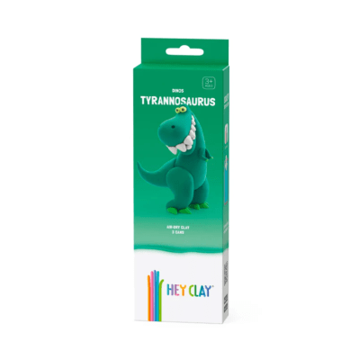 HEY CLAY DINOSAURIO TIRANOSAURIO 3 POTES