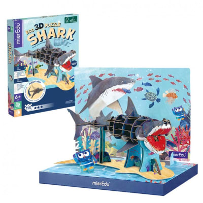 PUZZLE ECO 3D TIBURON BLANCO1