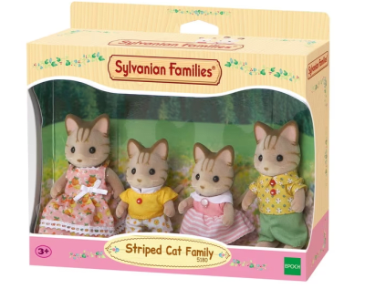 Sylvanian Families - Familia gato de rayas1