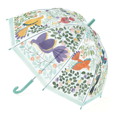 Paraguas - Flores y aves1