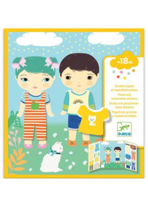 Djeco - Stickers reposicionables de ropa