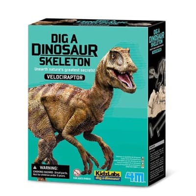 Excava el Esqueleto de un Dinosaurio - Velociraptor