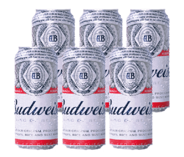 BUDWEISER PACK LATA 473 ML X6