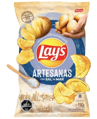 LAY'S ARTESANAS SAL DE MAR 150 GR1