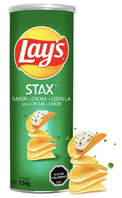 LAY'S STAX CREMA Y CEBOLLA 134 GR1