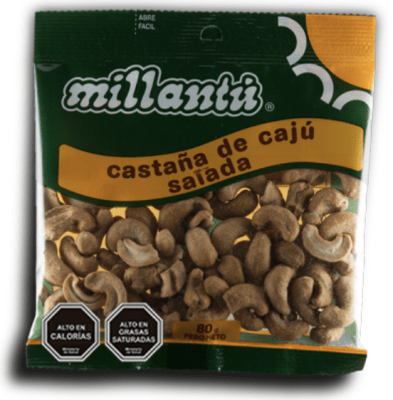 MILLANTU CASTAÑAS DE CAJU SALADA 80 GR