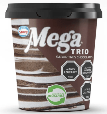 MEGA TRIO TRES CHOCOLATES SAVORY 450 ML