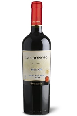 CASA DONOSO MERLOT RESERVA 750 ML