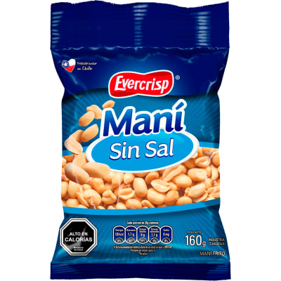 MANI EVERCRISP SIN SAL 160 G1