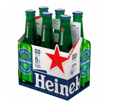 HEINEKEN PACK X6 BOTELLIN ZERO 330 ML