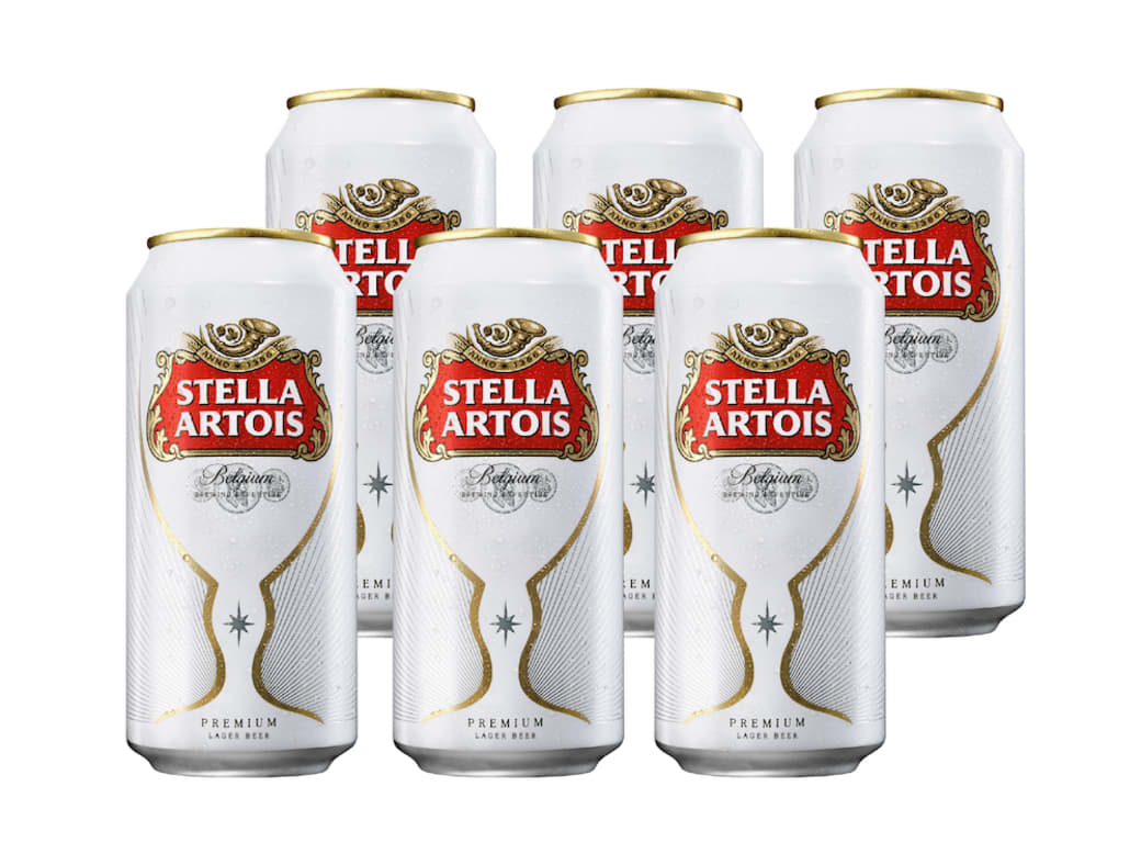 STELLA ARTOIS PACK X6 LATA 473 ML 0