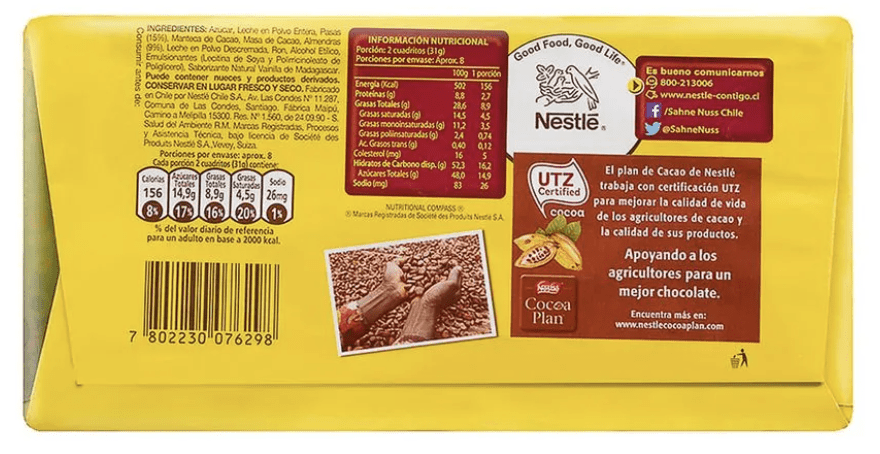 SAHNE NUSS PASAS AL RON 250 GR2