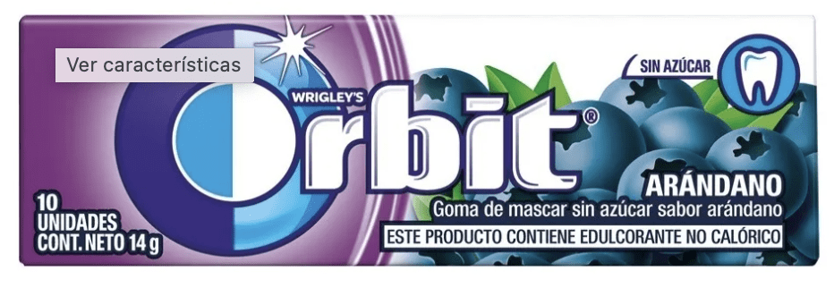 ORBIT ARÁNDANO 10 UN. 0