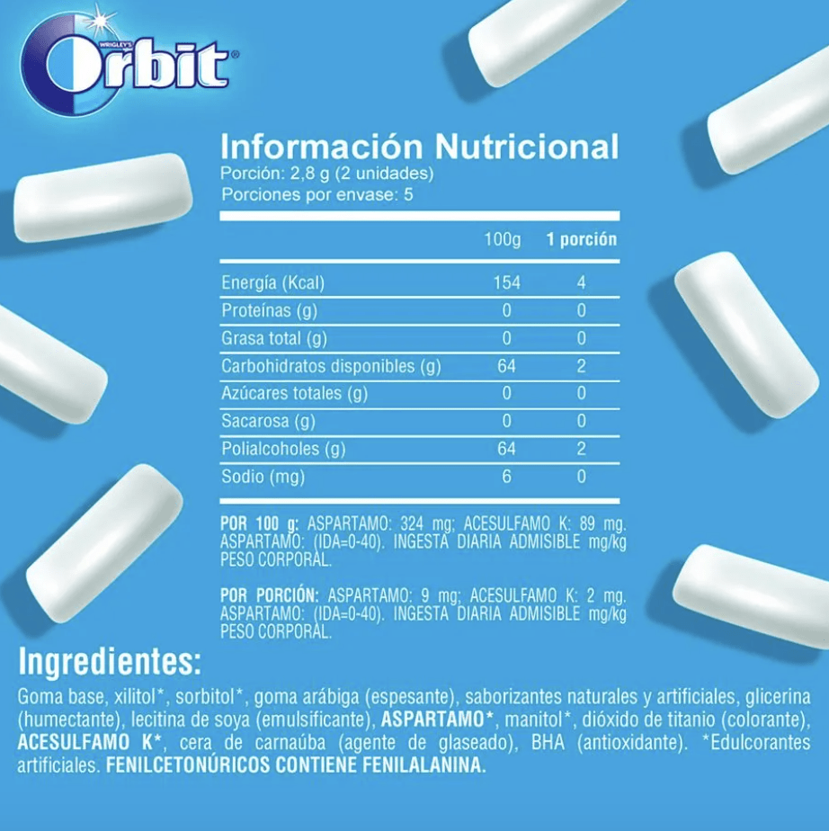 ORBIT MENTA 10 UN.2