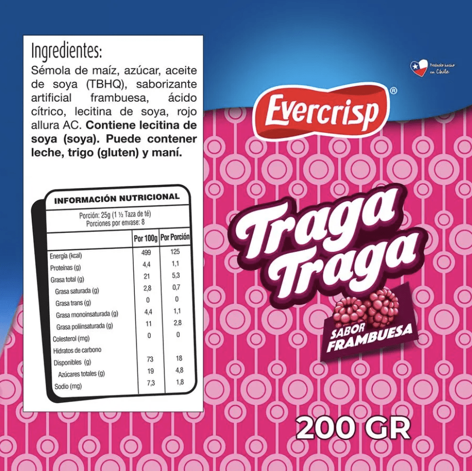 TRAGA TRAGA FRAMBUESA 200 GR2