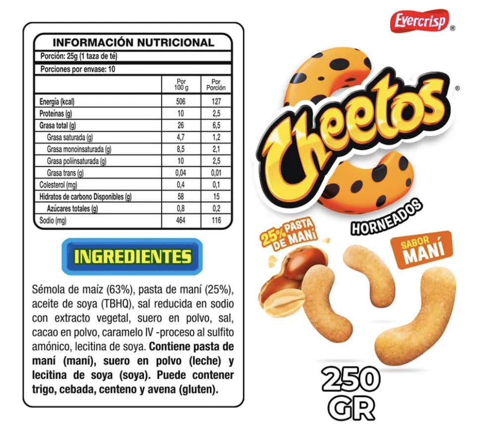 CHEETOS MANI 250 GR2