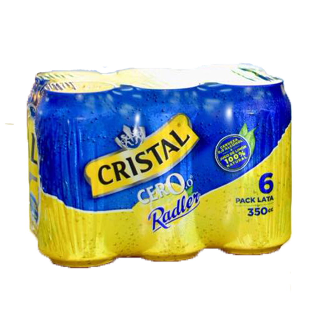 CRISTAL PACK X6 CERO RADLER  350 ML 0