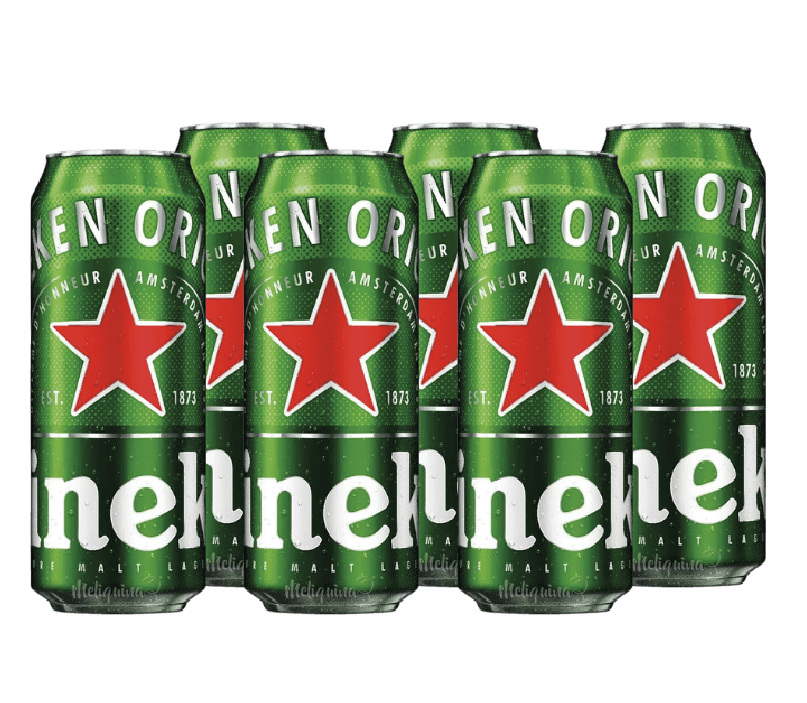 HEINEKEN PACK X6 LATA 470 ML 0