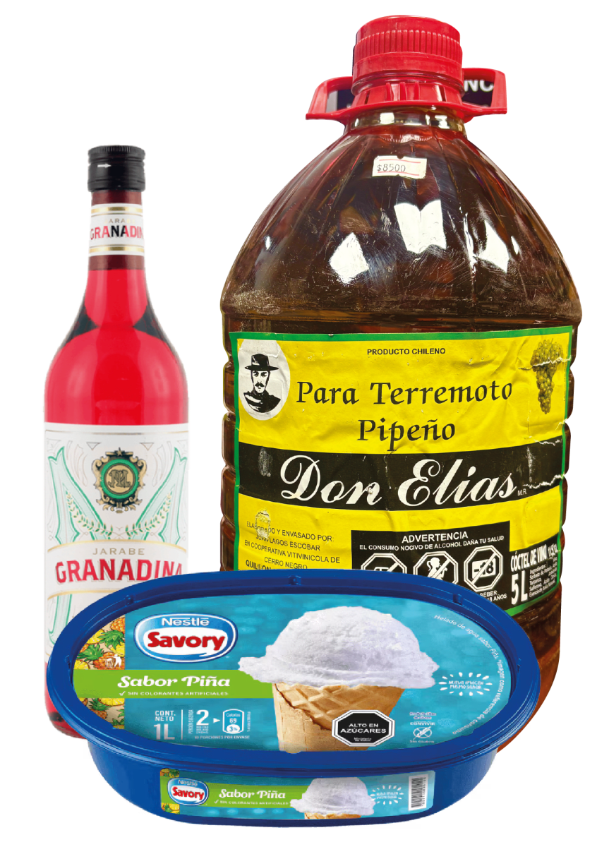 PIPEÑO DON ELIAS 5 LT + HELADO PIÑA 1 LT + GRANADINA 0