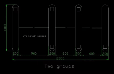 Kit Torniquete Acceso 2 + Silla de Ruedas 4