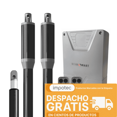 Kit Porton Automatico Batientes 2 Hojas 150kg hojas