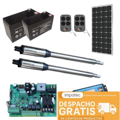 Kit Batiente Solar 200KG 2,5 MT 10 Ciclos
