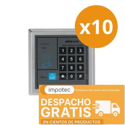 Pack 10 Teclado Control de Acceso RFID 200User