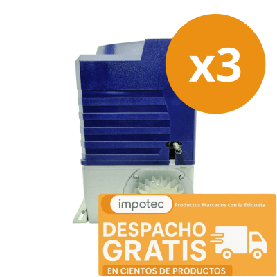 Pack 3  Kit Motor Porton Automatico 2000 KG