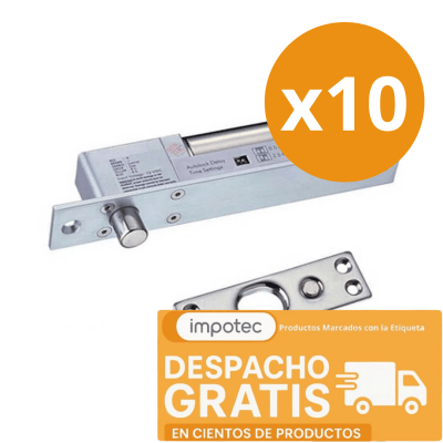 Pack 10 Cerradura Pivote Empotrada