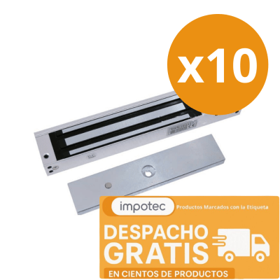Pack 10 Cerradura Retenedor Electromagnetica 180KG 12V