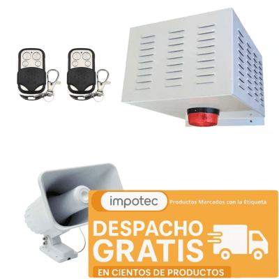 Alarma Comunitaria 30 Watts + 2 Controles