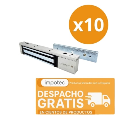 Pack 10 Cerradura Magnetica 280KG 12V